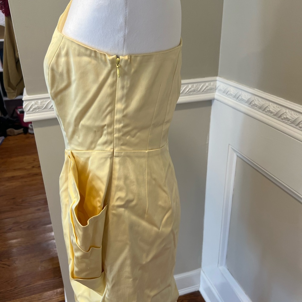 Yellow Dress with Side Pocket